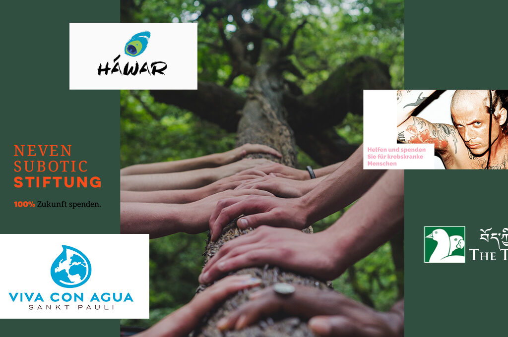 Hilfsorganisationen im Überblick: Hawar, Neven Subbotic Stiftung, Viva con Aqua, JaCarl Jakob Haupt, Tibet Fund